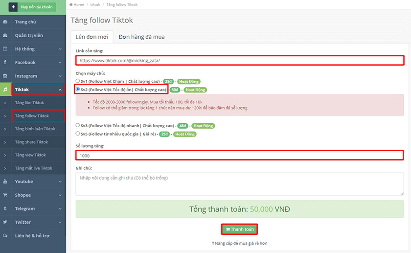 Hack follower TikTok hiệu quả