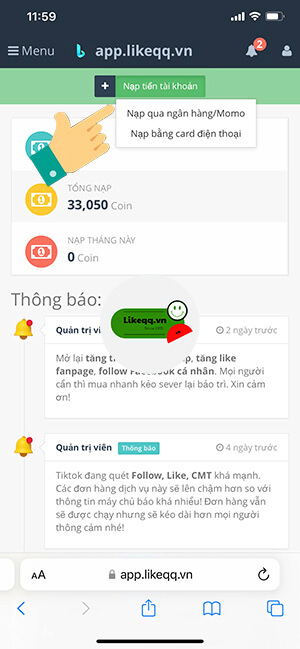 cộng tiền