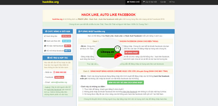 web tăng follow facebook miễn phí