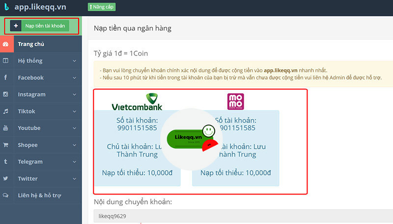 Tăng người theo dõi Likeqq