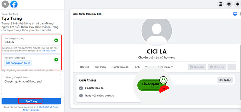 Cách tạo Fanpage nhanh chóng