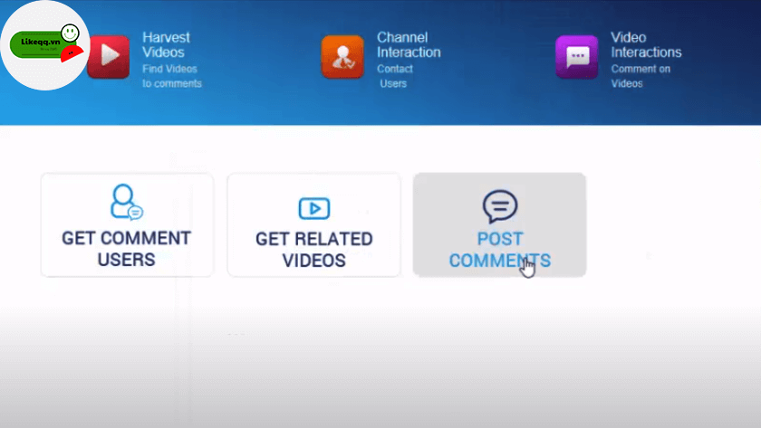 Chọn Post Comment để tăng bình luận tự động