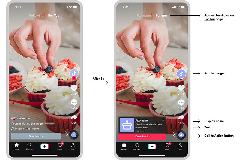 Kích thước ảnh video TikTok Ads