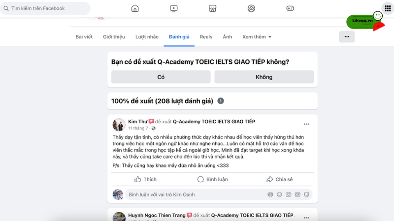 Có nên tạo đánh giá cho Fanpage