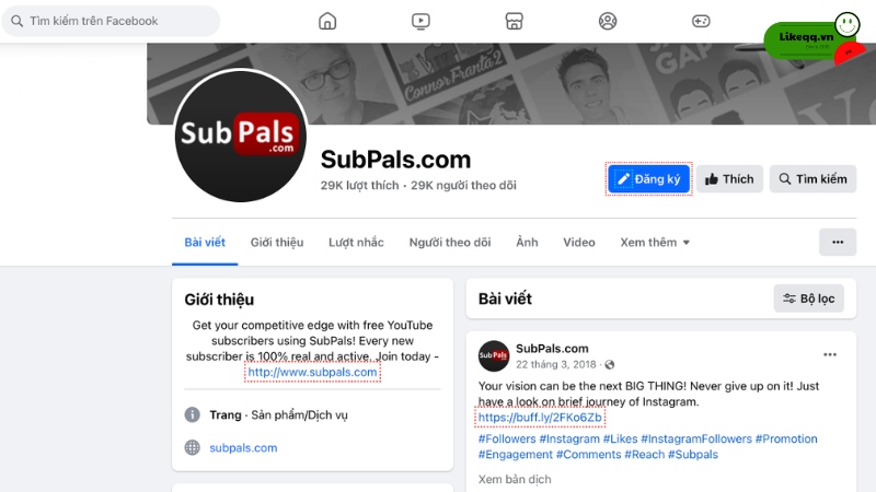 Sử dụng web trao đổi subscribe