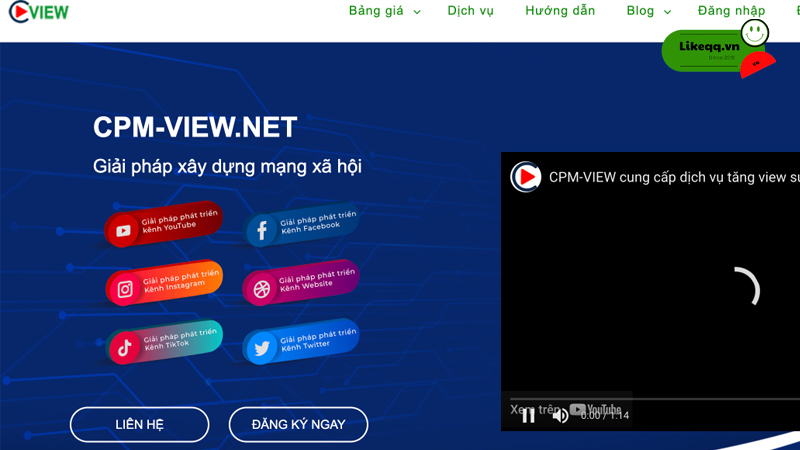 Trang web tăng view cpm view net Việt Nam