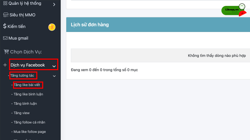 tăng like bài viết facebook
