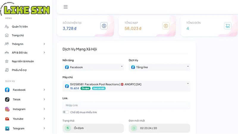 web tăng fl TikTok likesin