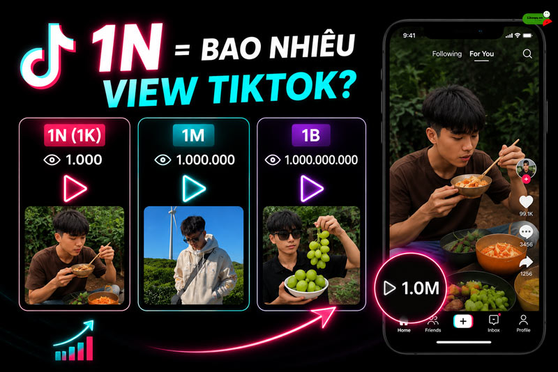 1n là bo nhiêu người xem trên tiktok