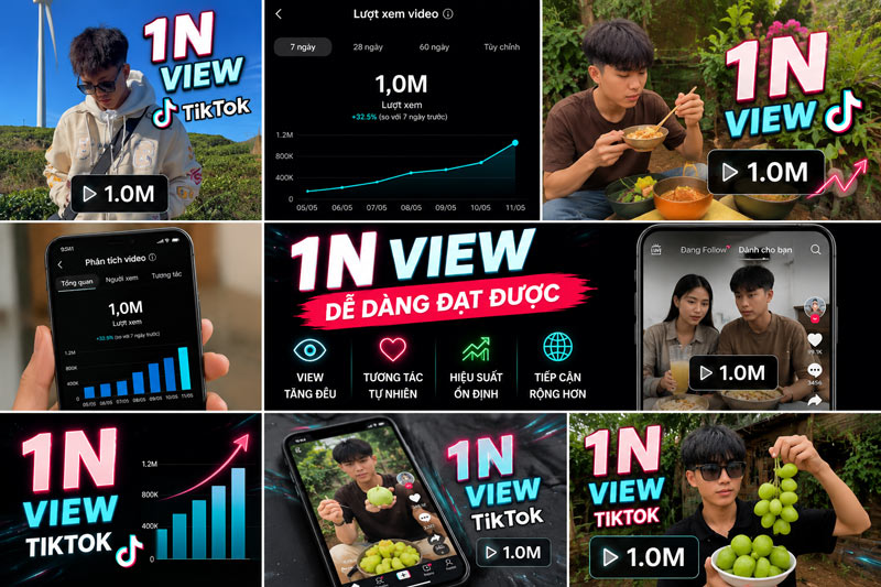 1n người xem trên tiktok