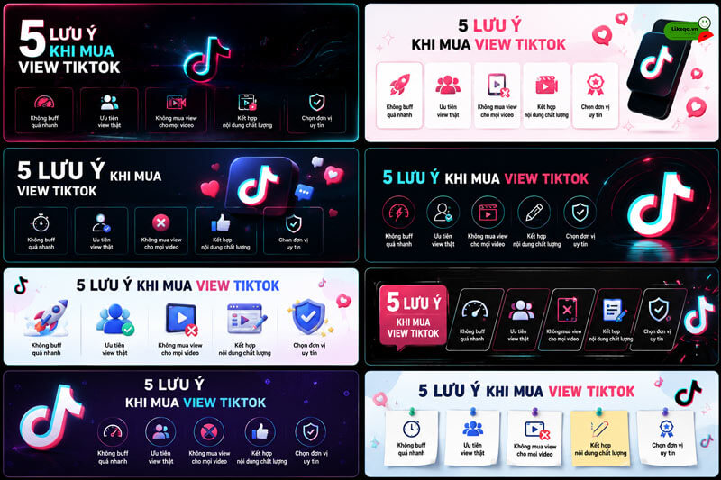 Lưu ý khi mua view tiktok